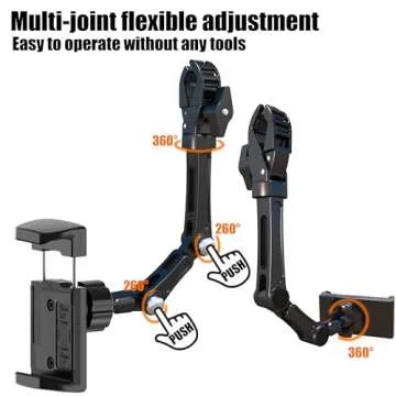 Universal Rearview Mirror Phone Holder for Safe Driving