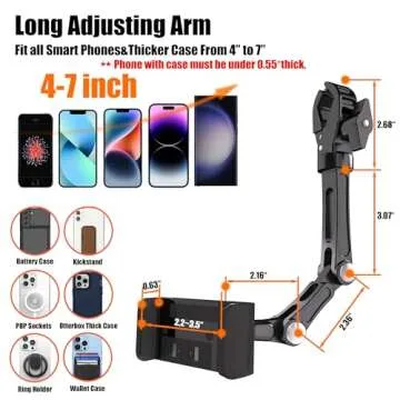 Universal Rearview Mirror Phone Holder for Safe Driving