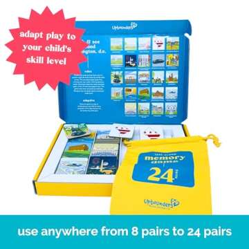 Fun Upbounders Memory Game for Kids Exploring Washington, DC