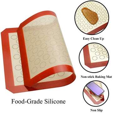 Buy Wildone Baking Sheet with Silicone Mat Set of 6