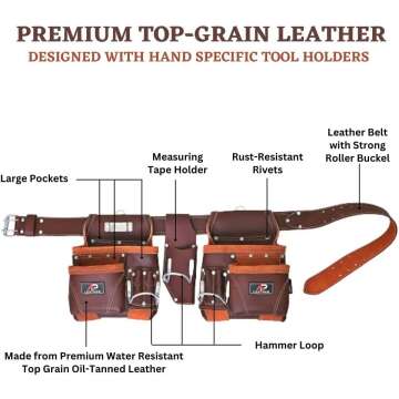 AP Leather Adjustable Carpenter Hammer for Precision Work