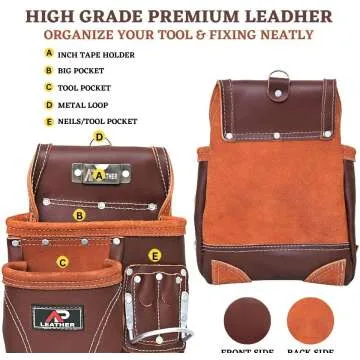 AP Leather Adjustable Carpenter Hammer for Precision Work