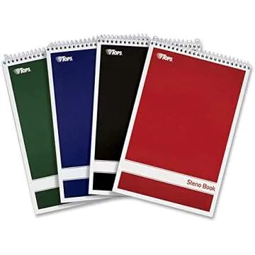 TOPS Steno Notebook - 4 Pack for Effortless Note-Taking