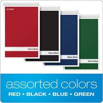 TOPS Steno Notebook - 4 Pack for Effortless Note-Taking