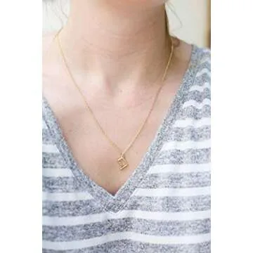 Lucky Feather Washington D.C. State Necklace, 14K Gold-Dipped