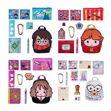 REAL LITTLES Harry Potter Wizarding World Backpack with 6 Micro Stationery Surprises Inside! 4 to Co...