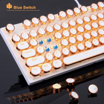 MageGee Retro Typewriter Mechanical Keyboard for Gaming