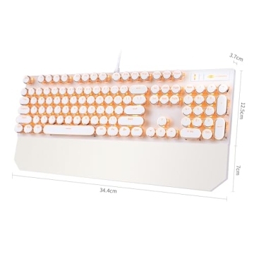 MageGee Retro Typewriter Mechanical Keyboard for Gaming