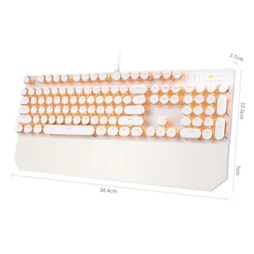 MageGee Retro Typewriter Mechanical Keyboard for Gaming