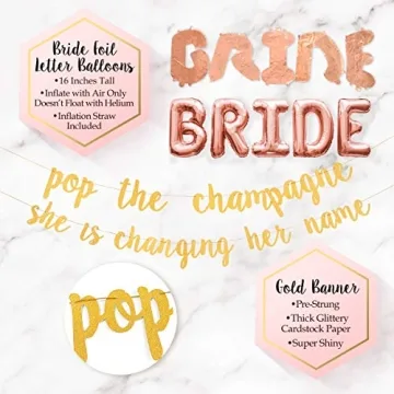 Bachelorette Party Decorations Kit for Bridal Showers and More