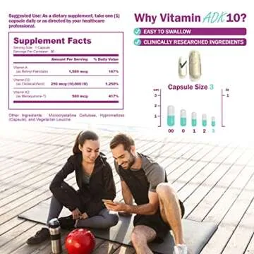 NatureGenX ADK 10 Supplement for Bone Health & Immunity