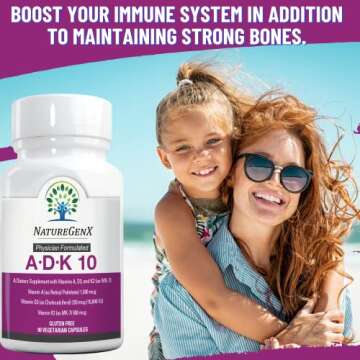 NatureGenX ADK 10 Supplement for Bone Health & Immunity