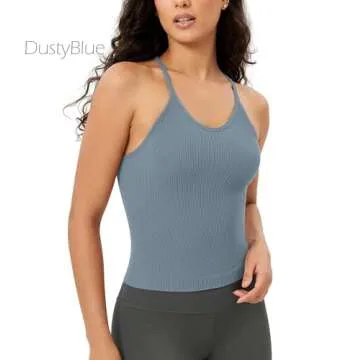 ODODOS Women's 3-Pack Seamless Cami Tops - Comfortable Style