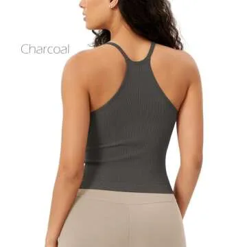 ODODOS Women's 3-Pack Seamless Cami Tops - Comfortable Style