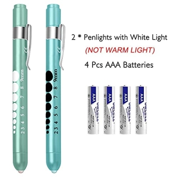 FITA Medical Pen Lights for Nurses and Doctors 2-Pack