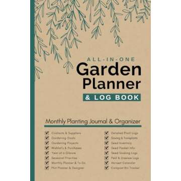 Garden Planner and Log Book: Complete Gardening Journal with Monthly Tasks, Seasonal Plans, Plant pr...