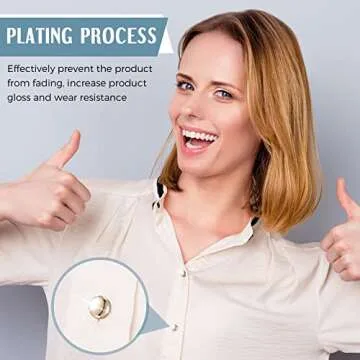 Hijab Magnetic Pins Strongest Commercial Strength Hijab Pins for Women Clothing Magnets for Muslim Scarf Multi-Use Round Clip (Silver, Gold, Rose Gold, Black,12 Pieces)