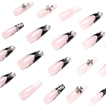 French Tip Press on Nails - 24 Pcs Stylish Acrylic Set