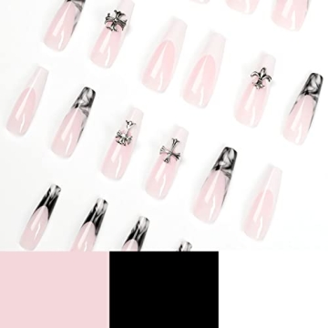 French Tip Press on Nails - 24 Pcs Stylish Acrylic Set