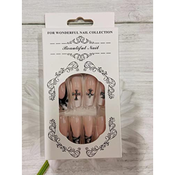 French Tip Press on Nails - 24 Pcs Stylish Acrylic Set