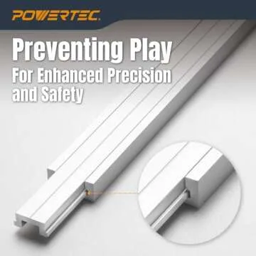 POWERTEC 48" Miter Bar for Table Saw and Router