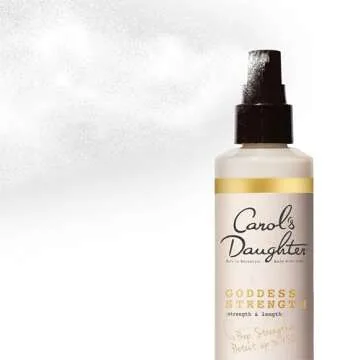 Carol's Daughter Leave In Conditioner, 8.5 Fluid Ounces, Goddess Strength Divine Strength Hair Milk with Castor Oil for Weak, Wavy, Coily and Curly Hair