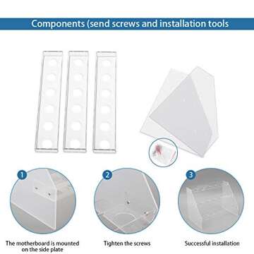 Fivtyily Clear Acrylic Food Cone Display Stand for Parties