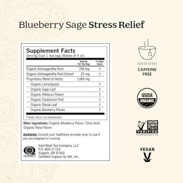Organic Stress Relief Tea Variety Pack by Yogi - 5x16 Bags