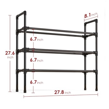 Sakugi 3-Tier Shoe Rack – Durable & Stylish Storage