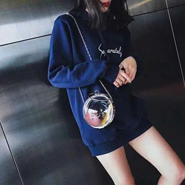 LETODE Mini Round Ball Shape Purse - Chic Clear Clutch