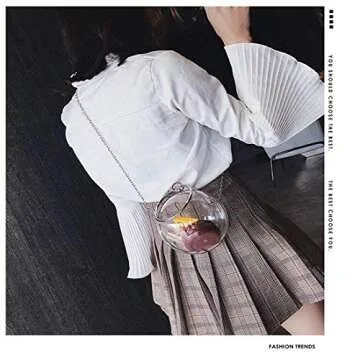 LETODE Mini Round Ball Shape Purse - Chic Clear Clutch