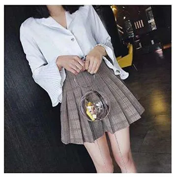 LETODE Mini Round Ball Shape Purse - Chic Clear Clutch