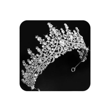 COCIDE Silver Crown Tiara for Wedding Parties and Events