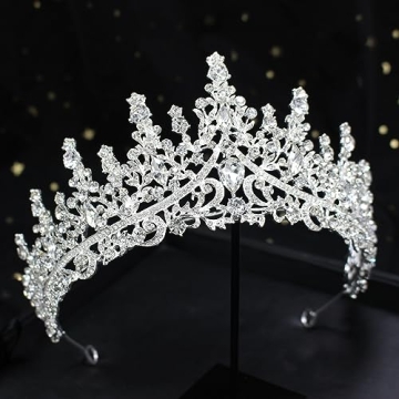 COCIDE Silver Crown Tiara for Wedding Parties and Events