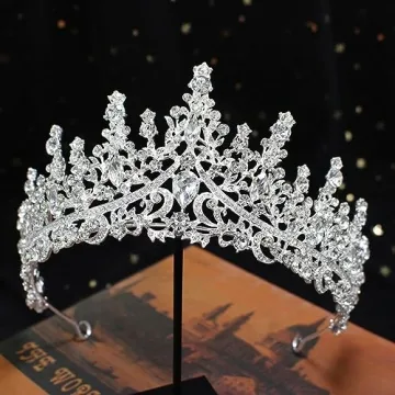 COCIDE Silver Crown Tiara for Wedding Parties and Events
