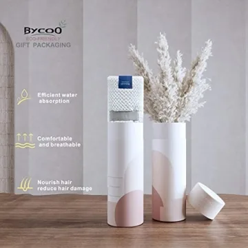 BYCOO Large Microfiber Hair Towel Wrap for Fast Drying