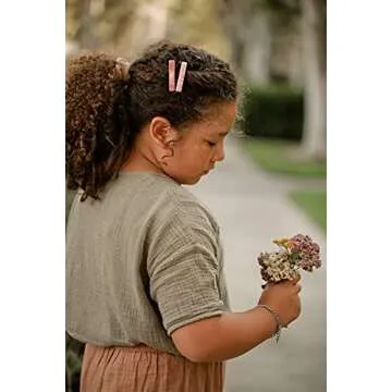 Stocking Stuffers For Kids Hair Clips Set – Kids Stocking Stuffers for Girls | Colorful Hair Accessories Styling for All Small Hair Clips Types | 12 Unique Designs (Bloom Set)