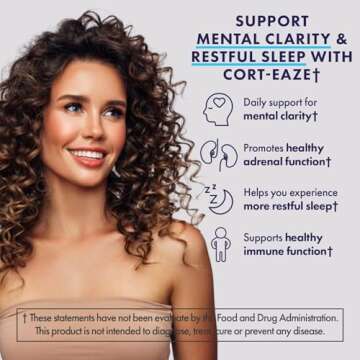 NuEthix Formulations Cort-Eaze - Cortisol Supplement - Health Support Supplement with Ashwagandha, L...