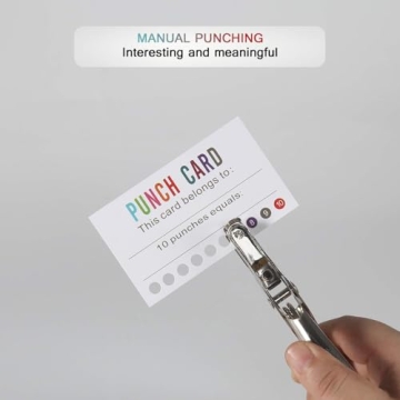 ONEDONE Punch Cards for Classroom Rewards - 200 Pack