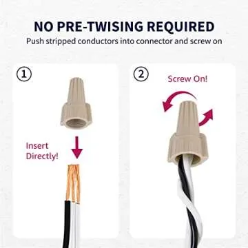 500 PCS Winged Wire Connectors for Quick Electrical Connections