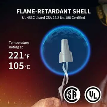 500 PCS Winged Wire Connectors for Quick Electrical Connections