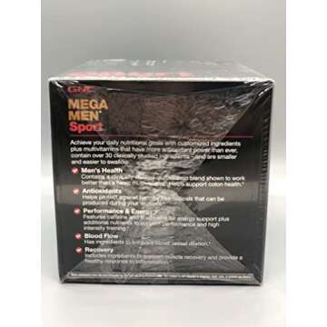 GNC Mega Men Sport Vitapak | Performance, Energy, | 30 Count