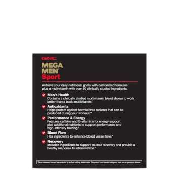 GNC Mega Men Sport Vitapak | Performance, Energy, | 30 Count