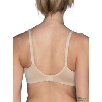 Vanity Fair Wireless Bra for Comfort & Support - Sizes S-3XL