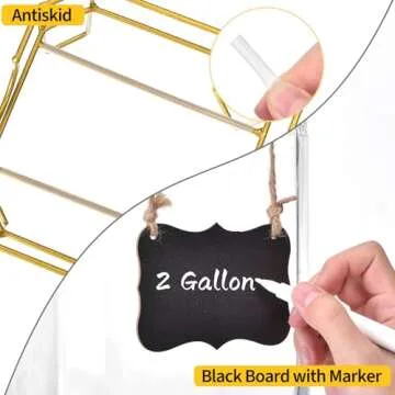 2 Gallon Elegant Glass Drink Dispenser with Stand