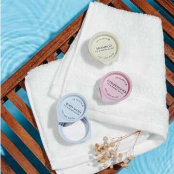 Hotel Emporium ECO POD Sustainable Powder-Based Amenities TSA Compliant | Shampoo, Conditioner, & Body Wash (Pack of 36)