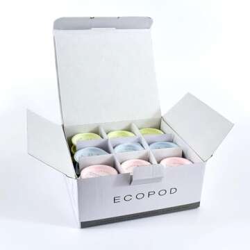 Hotel Emporium ECO POD Sustainable Powder-Based Amenities TSA Compliant | Shampoo, Conditioner, & Body Wash (Pack of 36)