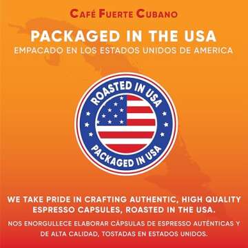 Café Fuerte Cubano, Espresso Pods, Nespresso Capsules Compatible with OriginalLine Machines, Strong Cuban Coffee, Ristretto Cafecito, Intensity 13, Dark Roast, High In Caffeine (40 Count)