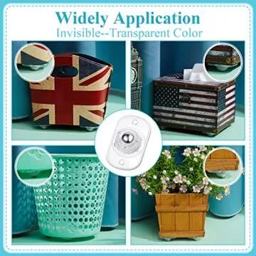 Honoson 8 Pcs Self Adhesive Caster Wheels Appliance Rollers Appliance Sliders for Kitchen 360° Swivel Universal Wheel Mini Small Kitchen (Clear with 1 Steel Ball Style)