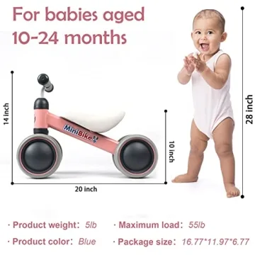 Baby Balance Bike for 1 Year Old Girl - Best Gifts!